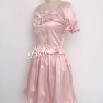 Get trendy with [Peiliee Design 5 years anniversary] Sakura Soft Satin Dress Set - Dresses available at Peiliee Shop. Grab yours for $45 today!
