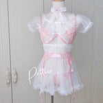 Get trendy with [Handmade Lingerie] Soft Rose Lingerie Set -  available at Peiliee Shop. Grab yours for $29.50 today!