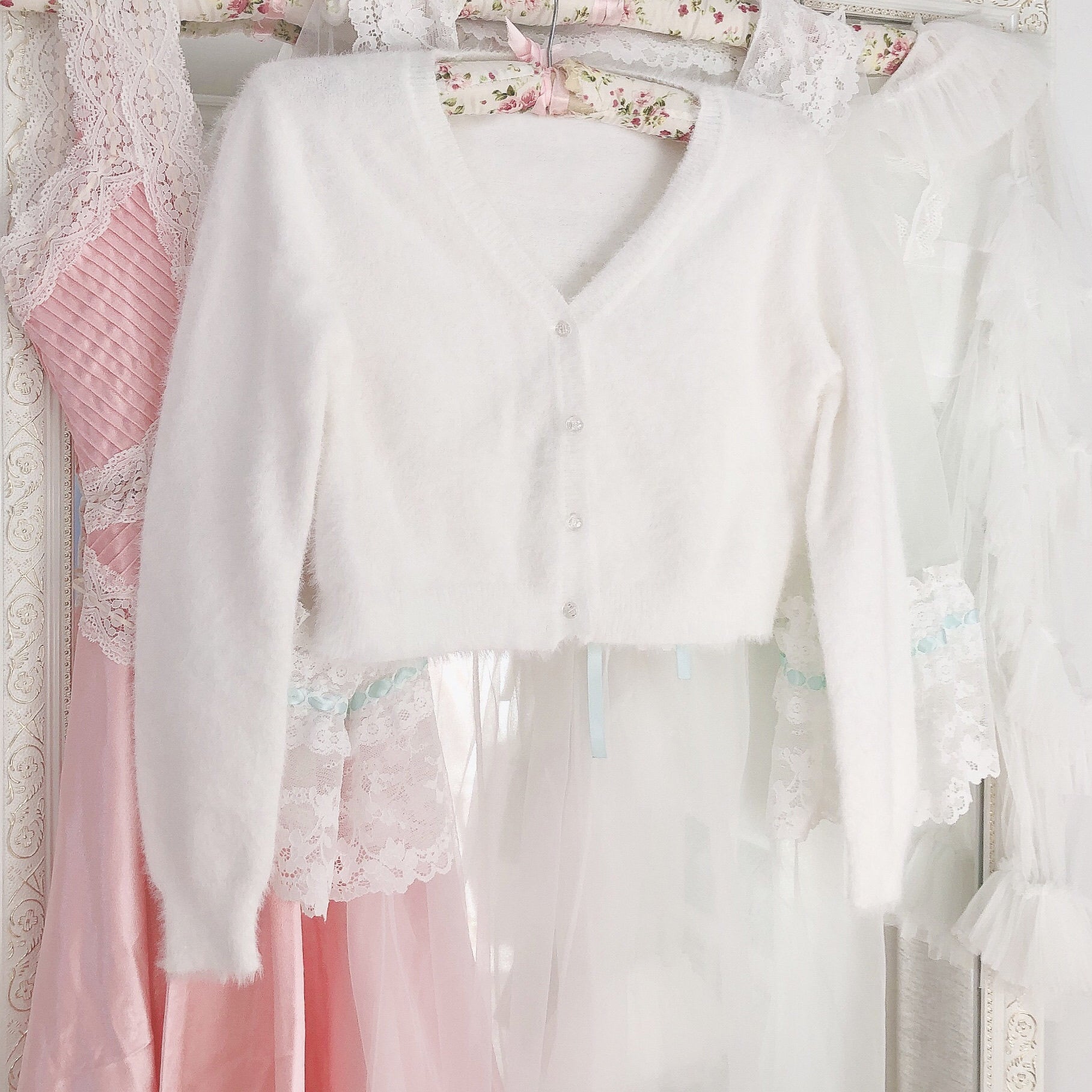 Get trendy with Mon Amour Faux Fur Cardigan -  available at Peiliee Shop. Grab yours for $45 today!