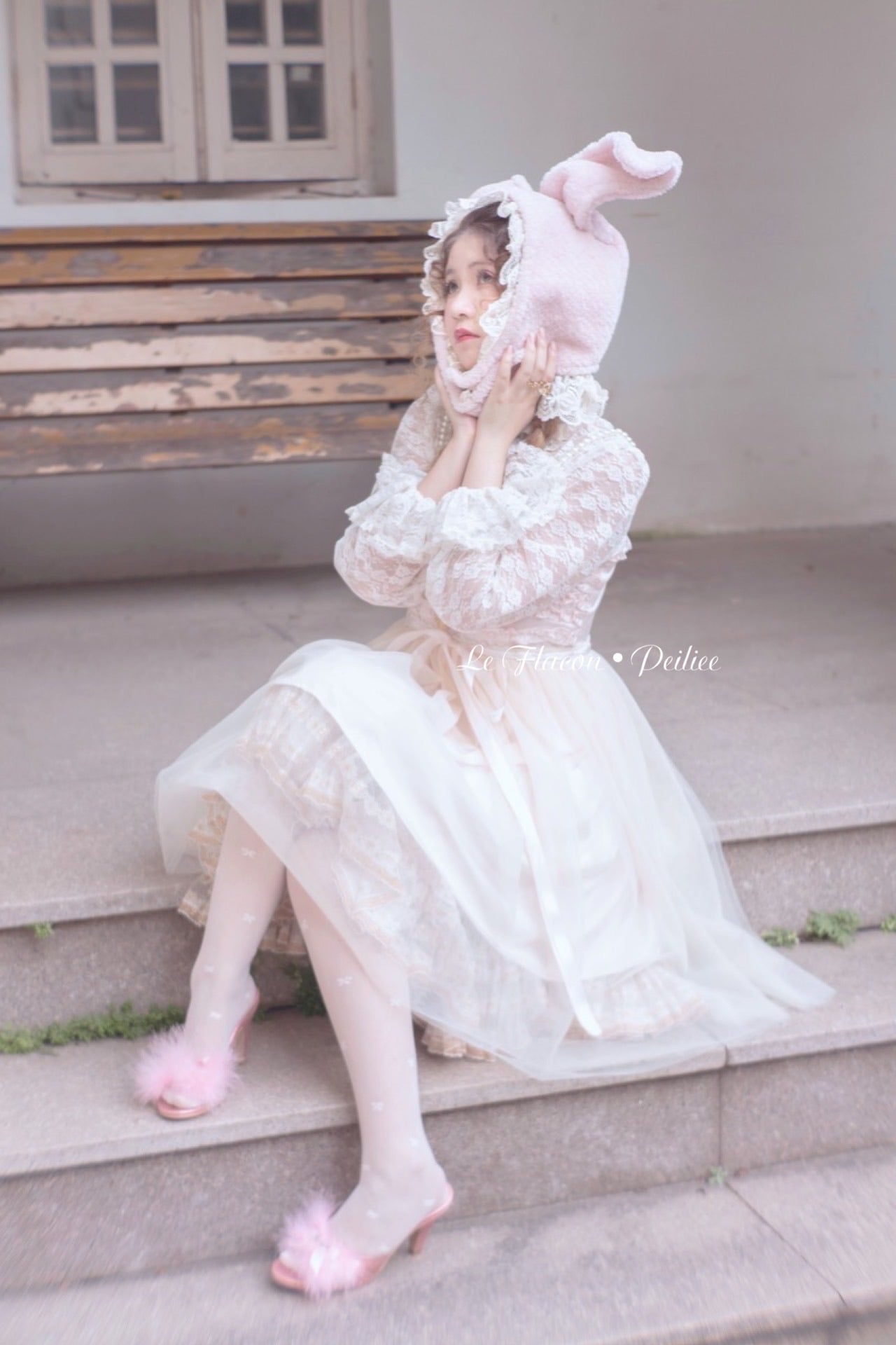 Get trendy with [Premium Selected] Limited Edition Le Flacon First Love Rose Lace Vintage Dress -  available at Peiliee Shop. Grab yours for $59.90 today!