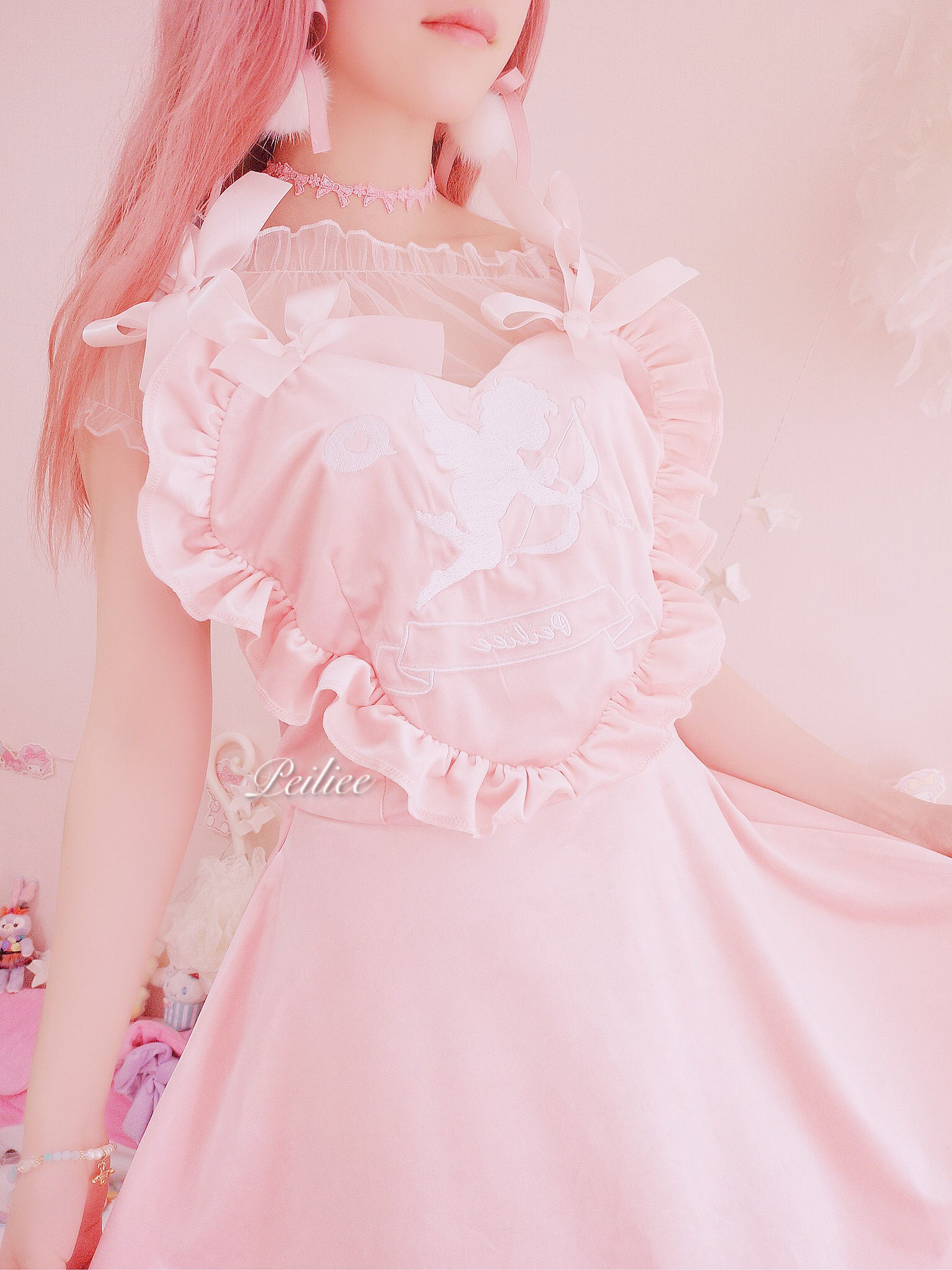 Get trendy with [Sample Sale] Peiliee 2 Years Anniversary The Dreamy Velvet Dress And Cotton Dress Set -  available at Peiliee Shop. Grab yours for $25 today!