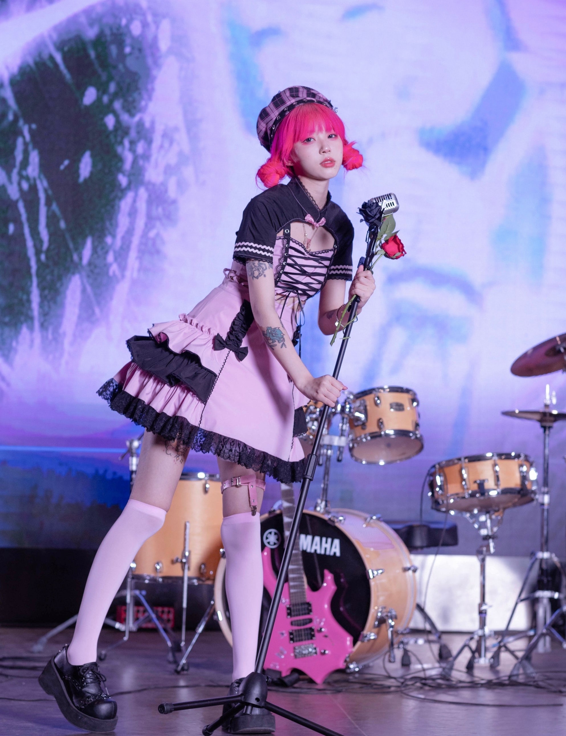 Get trendy with Cyber Punk Evil Idol Dress Set -  available at Peiliee Shop. Grab yours for $109 today!