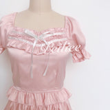 Get trendy with [Peiliee Design 5 years anniversary] Sakura Soft Satin Dress Set -  available at Peiliee Shop. Grab yours for $45 today!