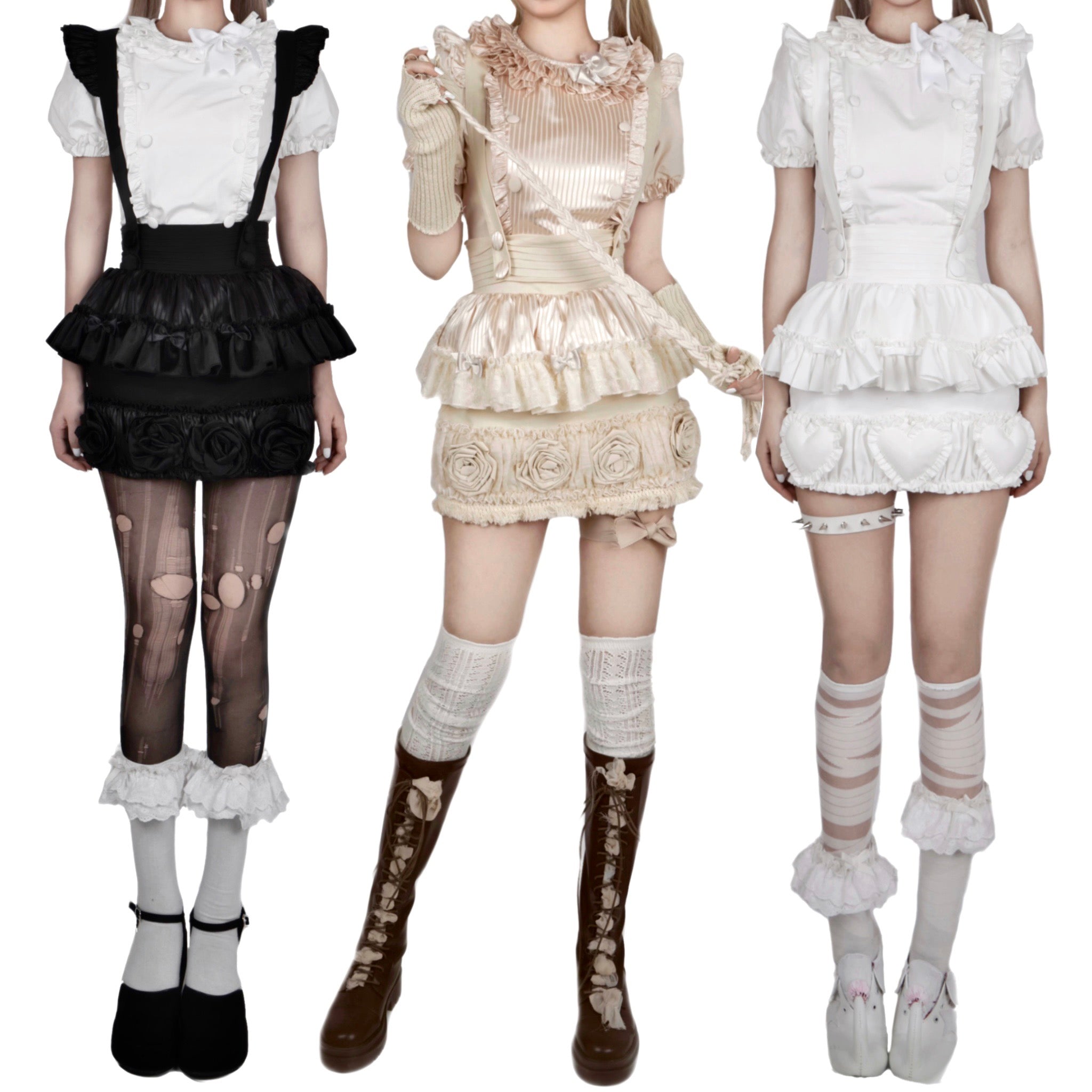 Get trendy with [Nololita Pre-order till Nov 2023] Pastry Sweetheart  apron dress set -  available at Peiliee Shop. Grab yours for $10 today!