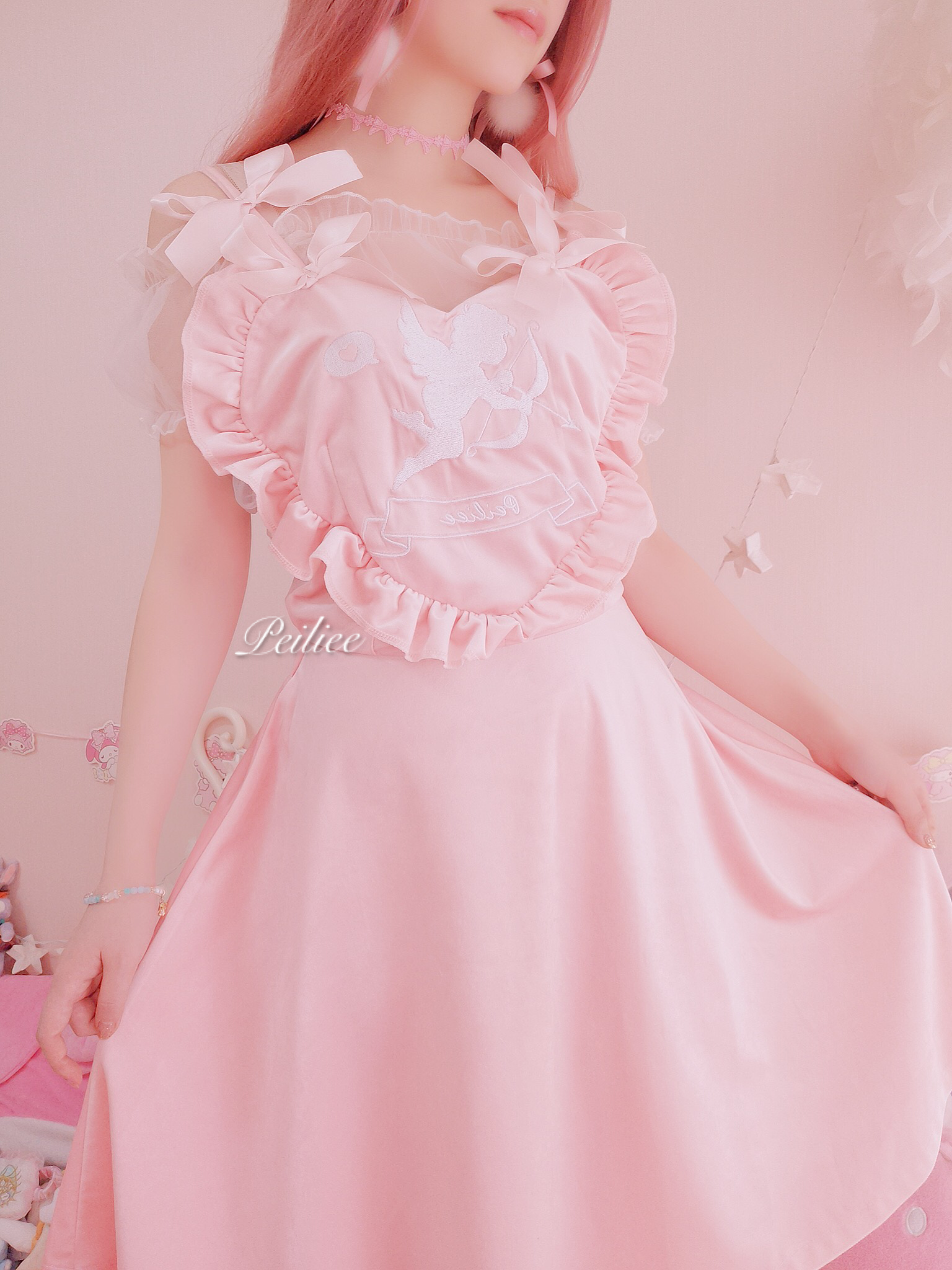 Get trendy with [Sample Sale] Peiliee 2 Years Anniversary The Dreamy Velvet Dress And Cotton Dress Set -  available at Peiliee Shop. Grab yours for $35 today!