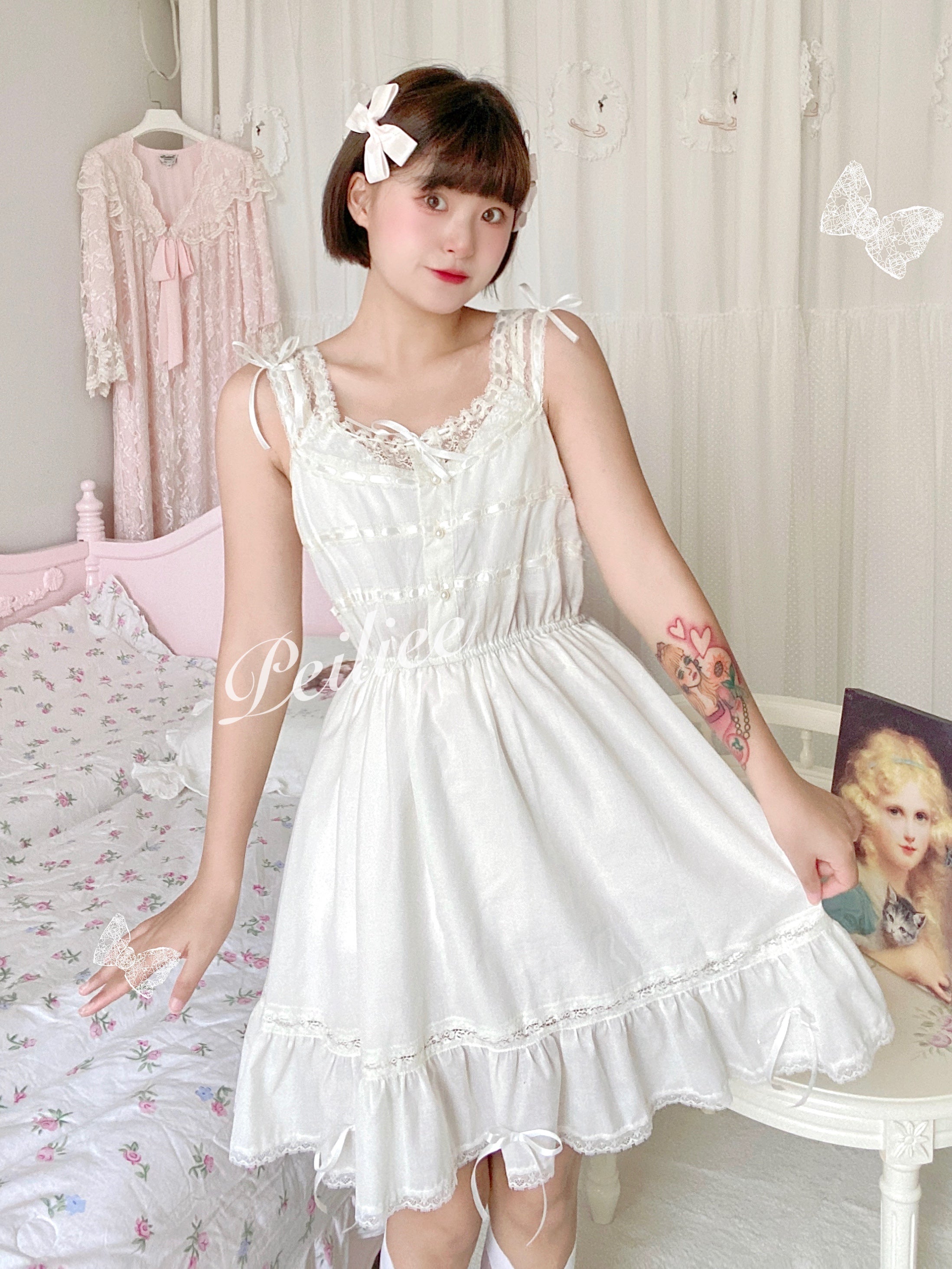 Get trendy with [Peiliee Design] Lily Garden Dress -  available at Peiliee Shop. Grab yours for $49.90 today!