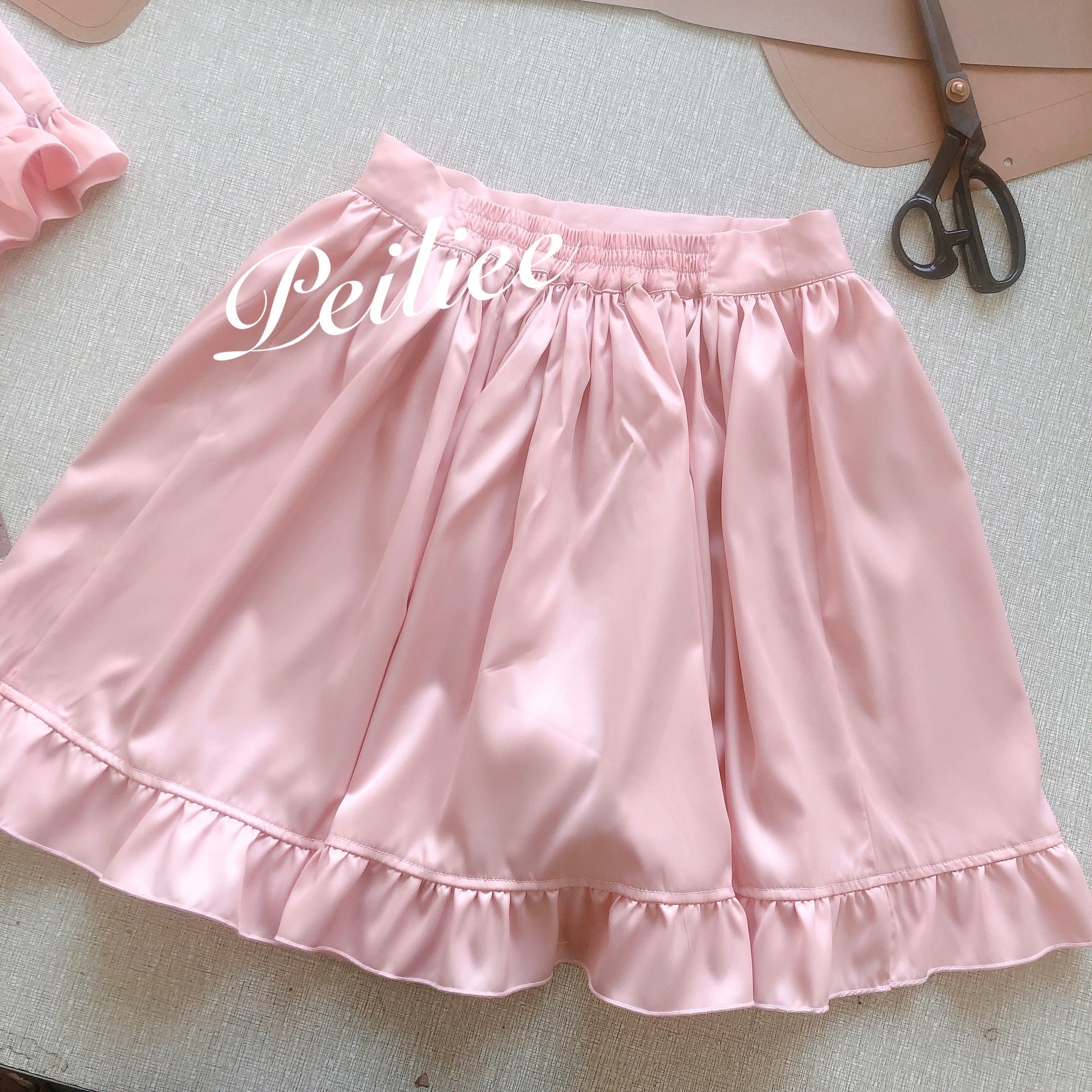 Get trendy with [Peiliee Design 5 years anniversary] Sakura Soft Satin Dress Set - Dresses available at Peiliee Shop. Grab yours for $45 today!