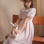 Get trendy with Rose Mist French Romantic Dress -  available at Peiliee Shop. Grab yours for $58 today!