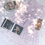 Get trendy with [Premium Selected] The Stray Canaries Lavender Lace OP Le Flacon -  available at Peiliee Shop. Grab yours for $149 today!