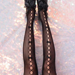 Get trendy with Ribbon Doll Lace Stocking - Stocking available at Peiliee Shop. Grab yours for $18 today!