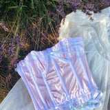Get trendy with [Sweden] Lavender Dreams Handmade Satin Corset -  available at Peiliee Shop. Grab yours for $59.90 today!