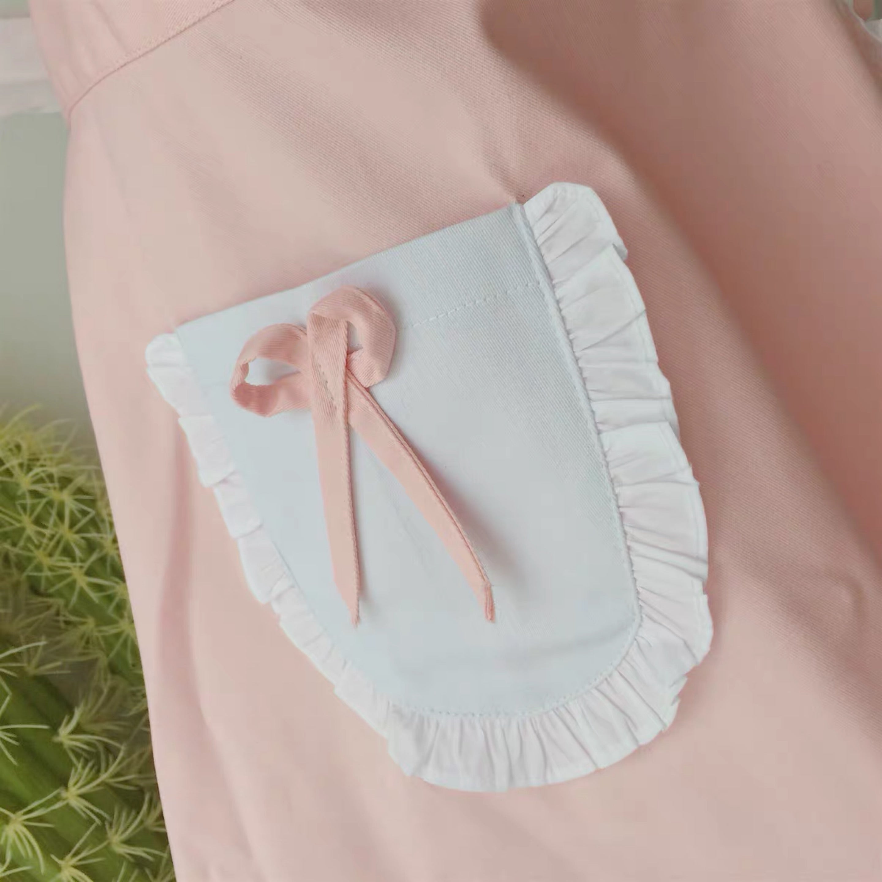Get trendy with [2 weeks hand sewing time! ]Dolly heart apron -  available at Peiliee Shop. Grab yours for $29 today!
