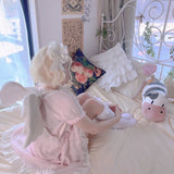 Get trendy with [Peiliee Design] Love is two hearts as one cotton sleepwear loungewear dress Christmas - Dress available at Peiliee Shop. Grab yours for $39.90 today!