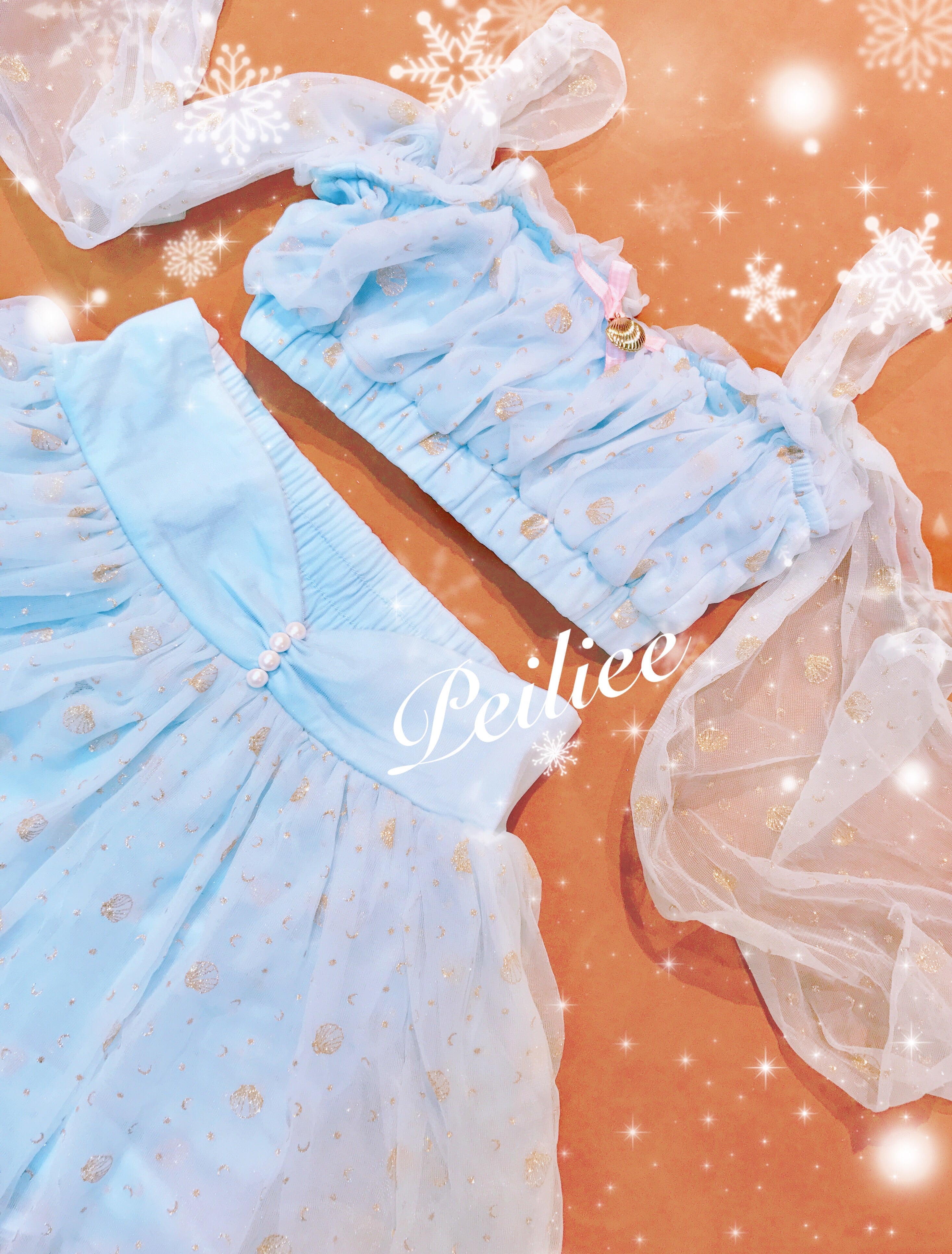 Get trendy with [New Version] Fantasy mermaid glitter dress - physical available at Peiliee Shop. Grab yours for $30 today!
