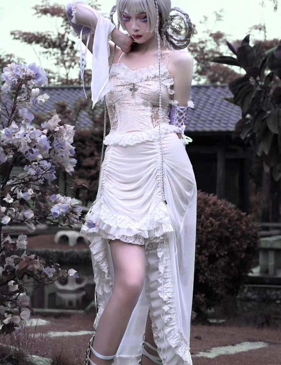 Get trendy with Angelic Dream Velvet Lace Dress - Dresses available at Peiliee Shop. Grab yours for $52 today!