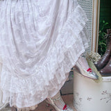 Get trendy with [Premium Selected] The Stray Canaries Lavender Lace OP Le Flacon -  available at Peiliee Shop. Grab yours for $149 today!