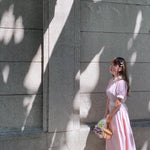 Get trendy with [Premium Selected] Arrived In Dream Land Gingham Dress (designer Rose Candy) -  available at Peiliee Shop. Grab yours for $45 today!