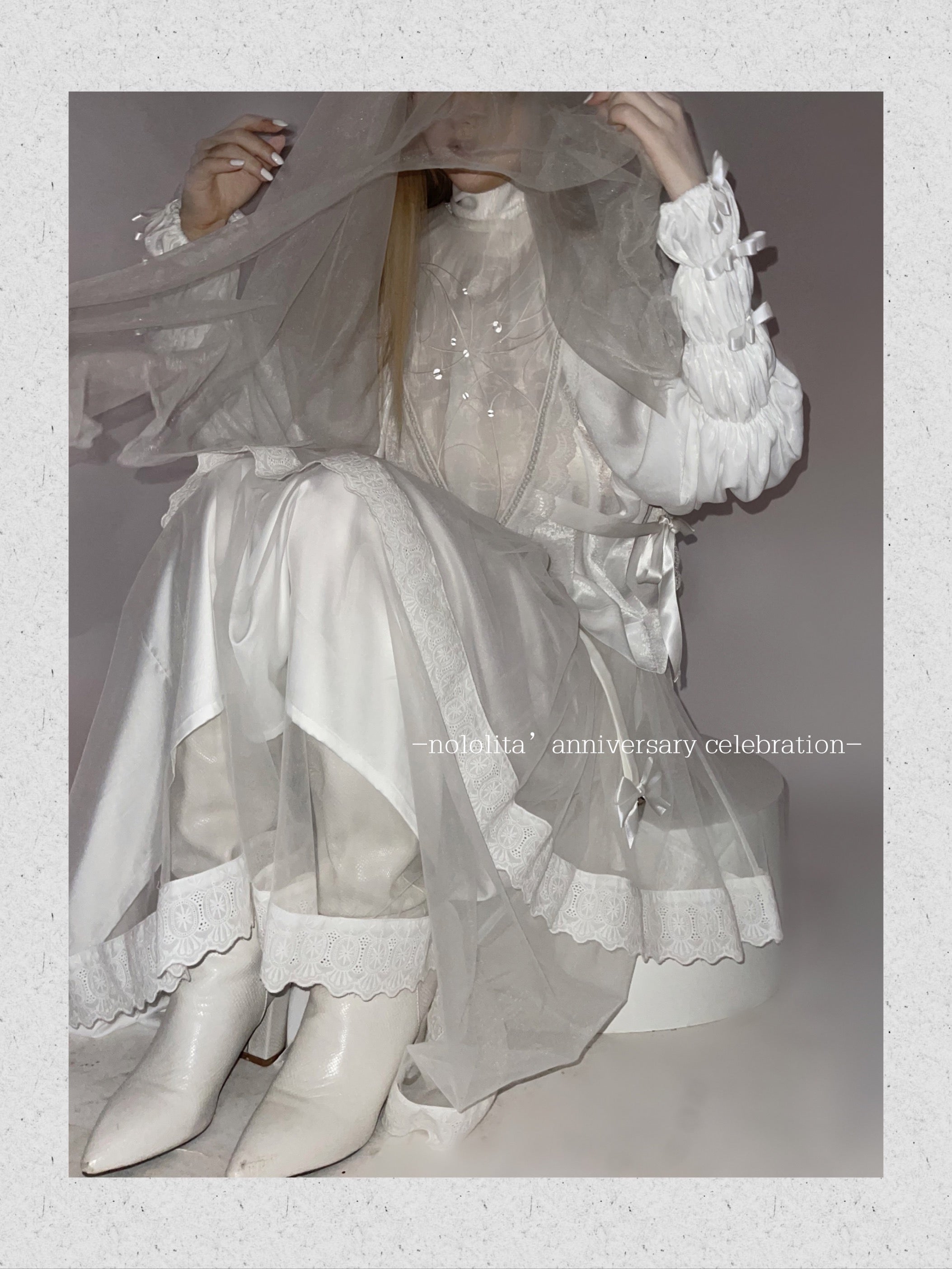 Get trendy with [Nololita Pre-order] After Rain Gothic Set with satin shirt and skirt -  available at Peiliee Shop. Grab yours for $42 today!