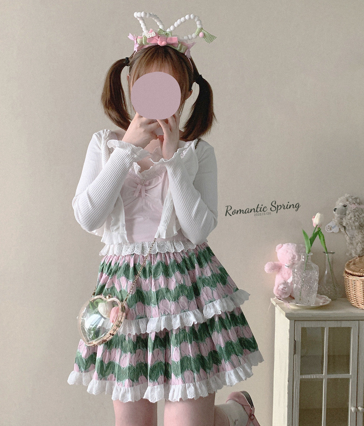 Get trendy with [Basic] Strawberry Cheese Cake Lace Top - Top available at Peiliee Shop. Grab yours for $19.90 today!