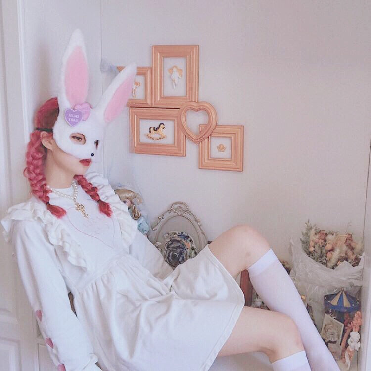 Get trendy with [Raui Design] Cotton Candy Met Peach Mousse Long Sleeve babydoll dress -  available at Peiliee Shop. Grab yours for $35 today!