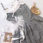 Get trendy with Ballet Dream Babydoll Ballerina gingham dress - Dress available at Peiliee Shop. Grab yours for $36 today!