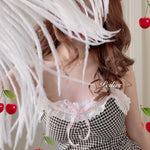 Get trendy with Ballet Dream Babydoll Ballerina gingham dress - Dress available at Peiliee Shop. Grab yours for $36 today!